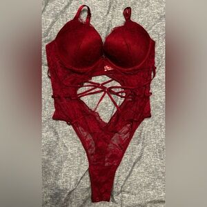 Maroon Red Victoria’s Secret Teddy New w/o tags